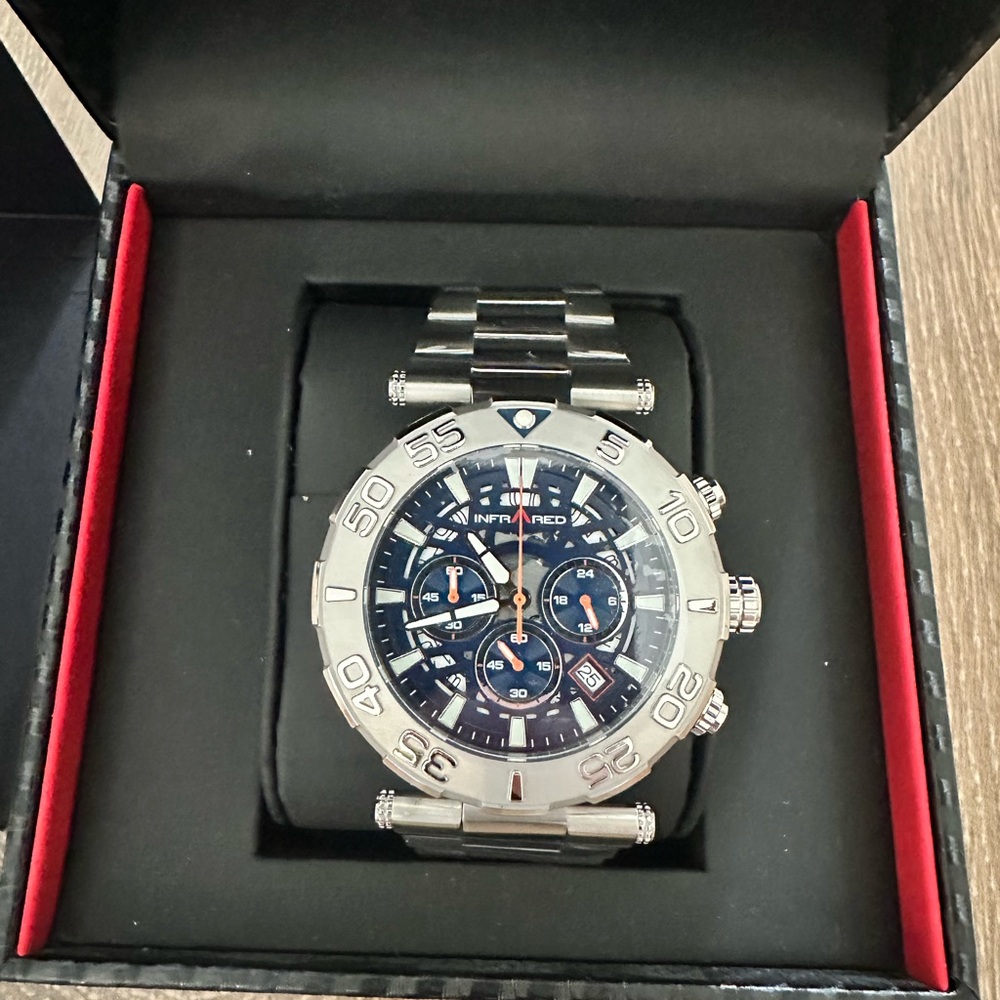 Men’s Infrared Silver GT Luxury Watch - IR-GTO-002